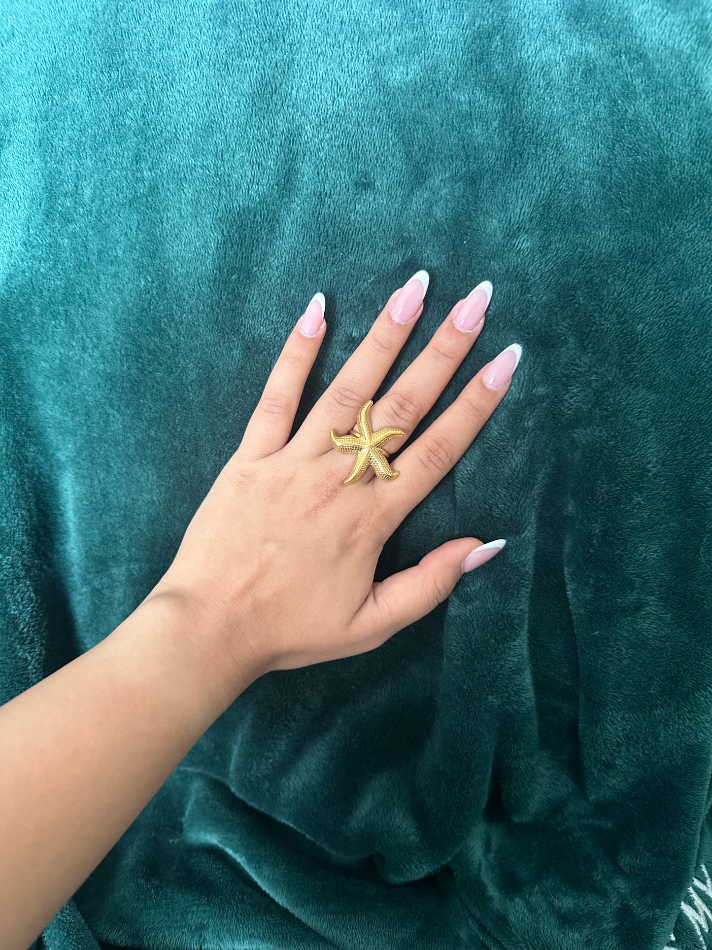 The Gilded Sea Star Ring
