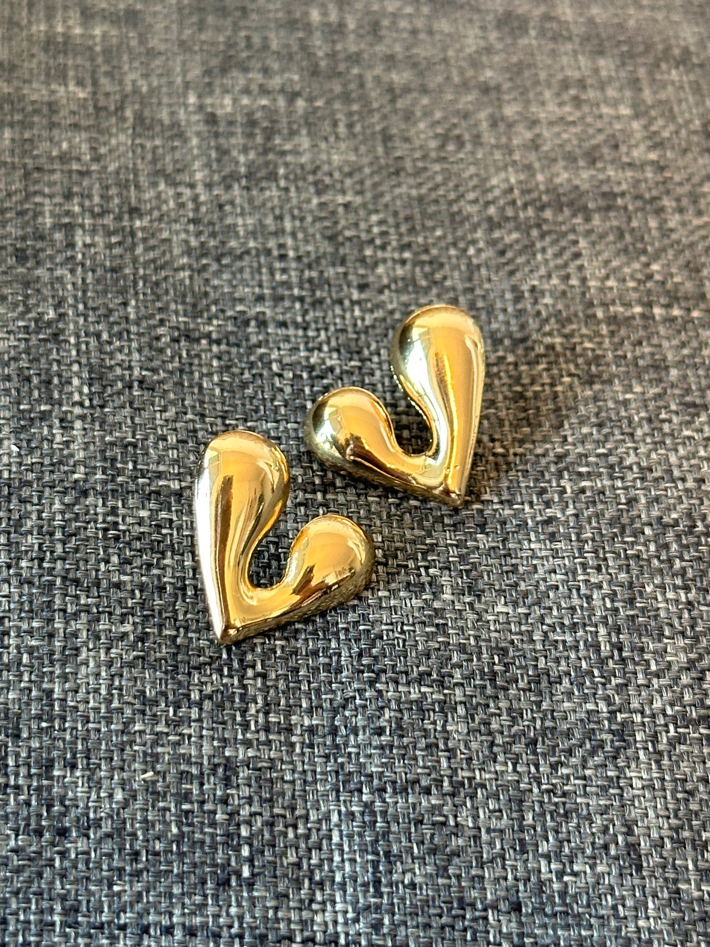 The Sculptural Heart Studs