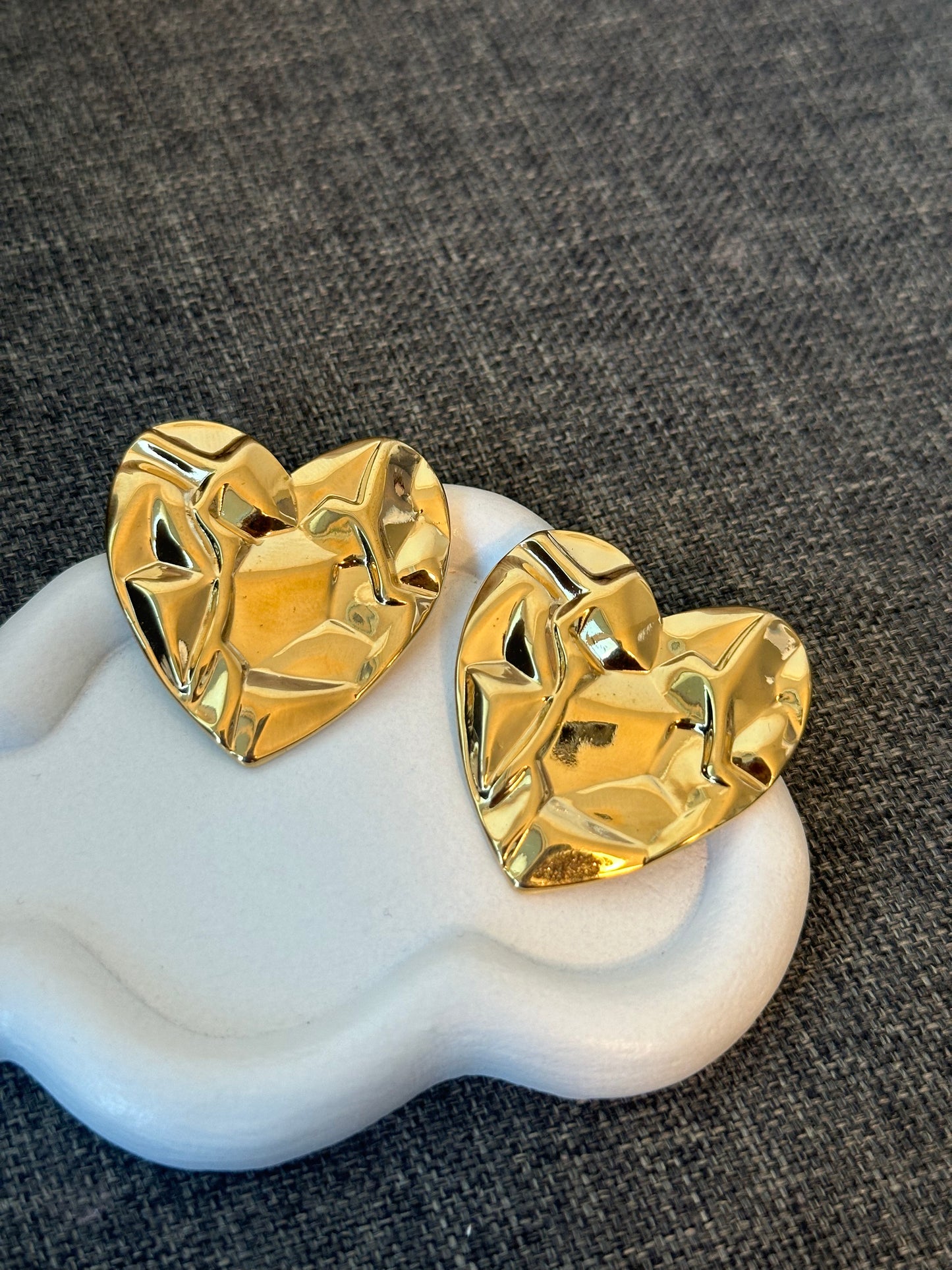 The Crushed Heart Studs