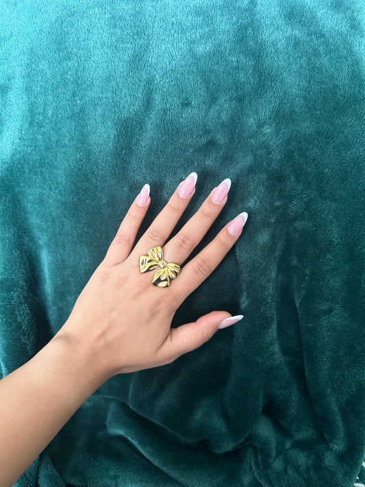 The Gold Bow Statement Ring