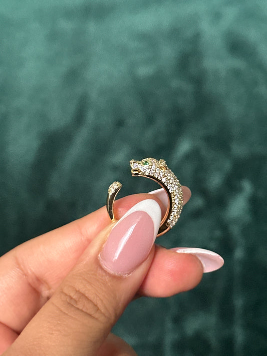 The Pave Panther Ring